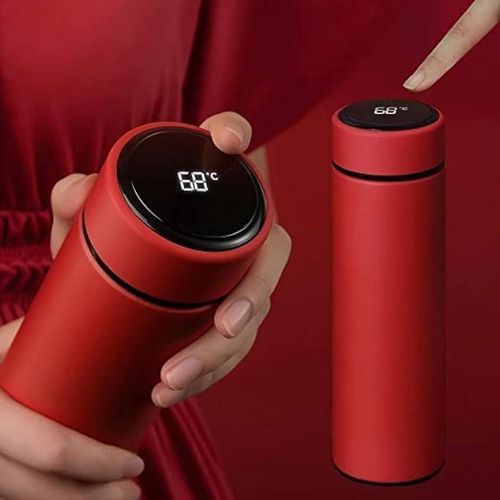 Stainless Steel Digital Flask Vacuum Thermal Flask with LED Temperature Display – Smart Flask