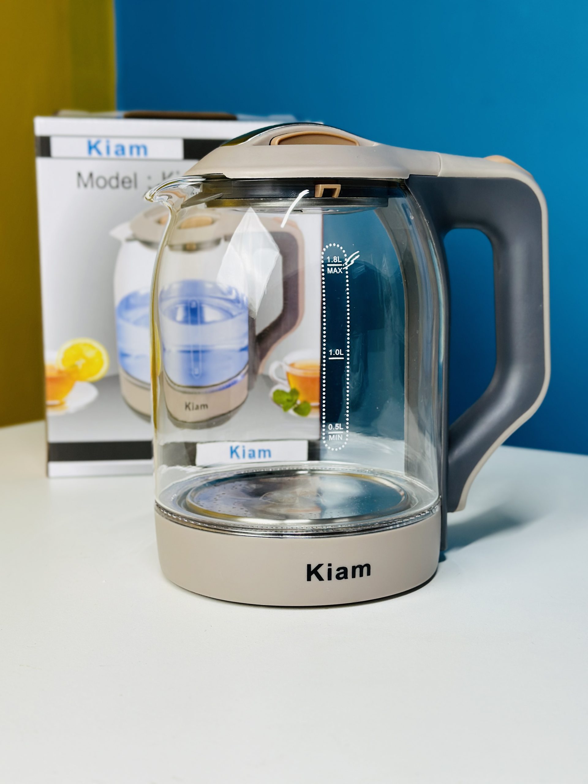 Kiam BL-002 1.8L Transparent Electric Kettle