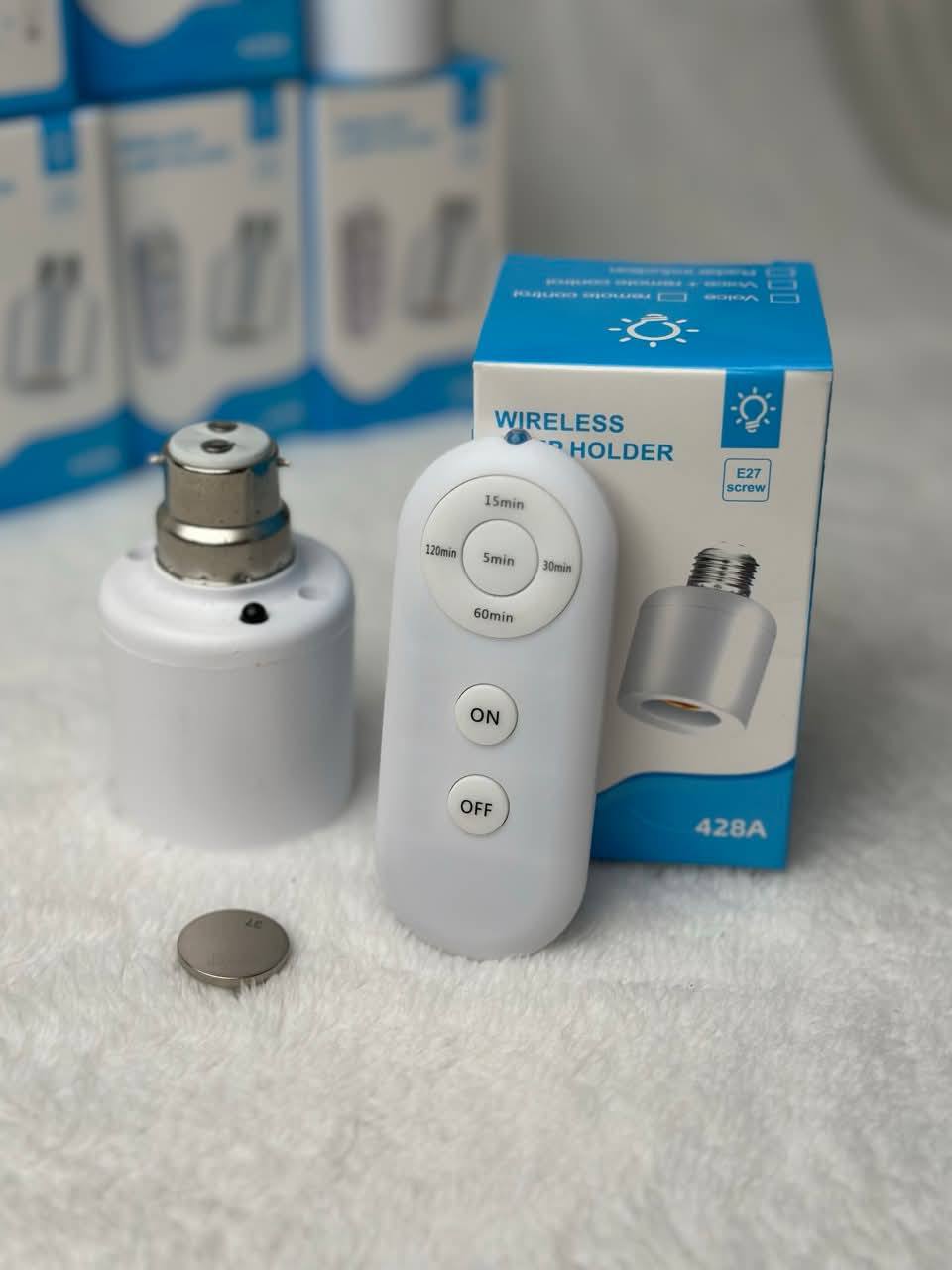 Wireless lamp Holder E27 Pin to Screw