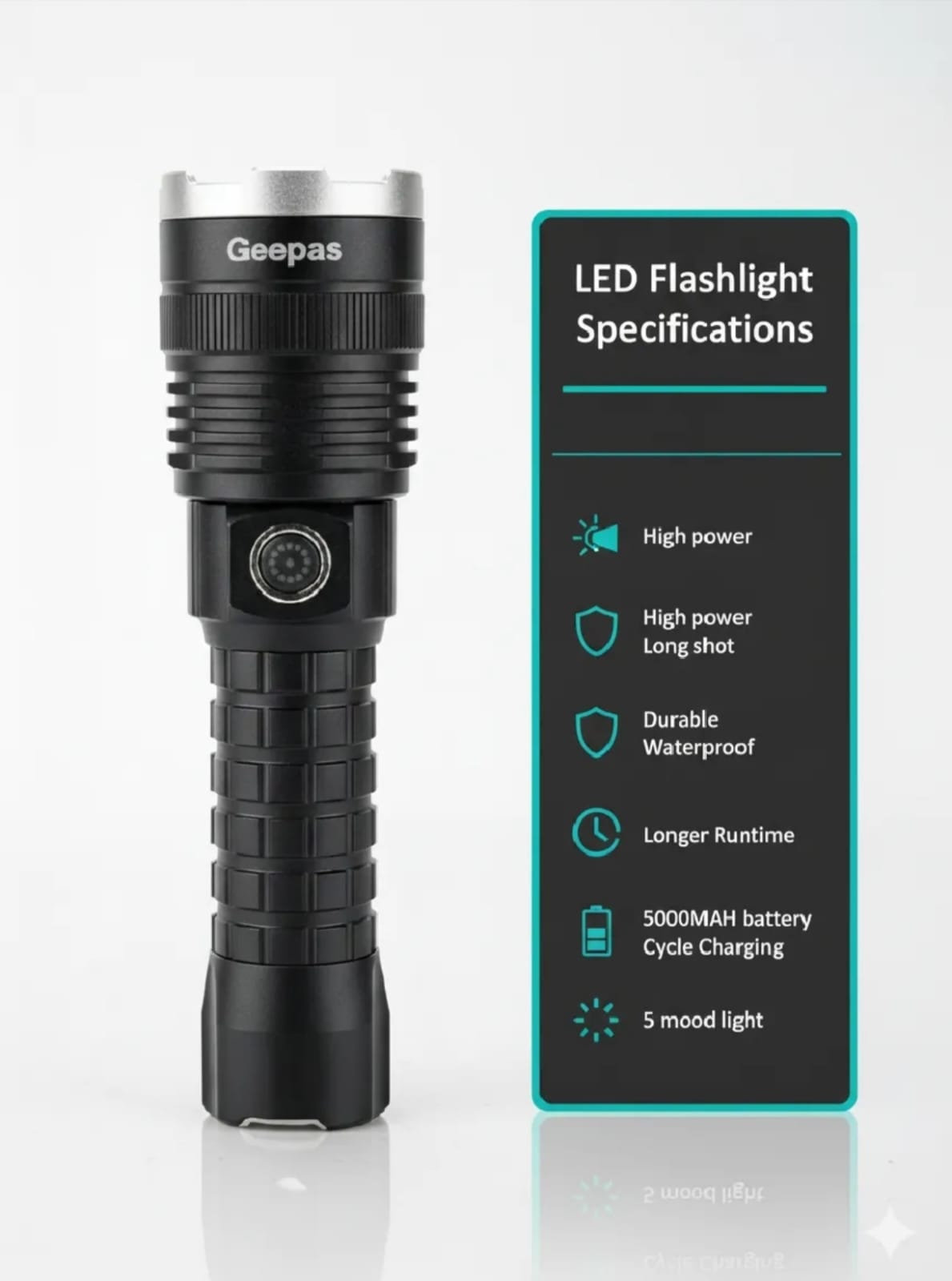Geepas Multi Functional Torch Light