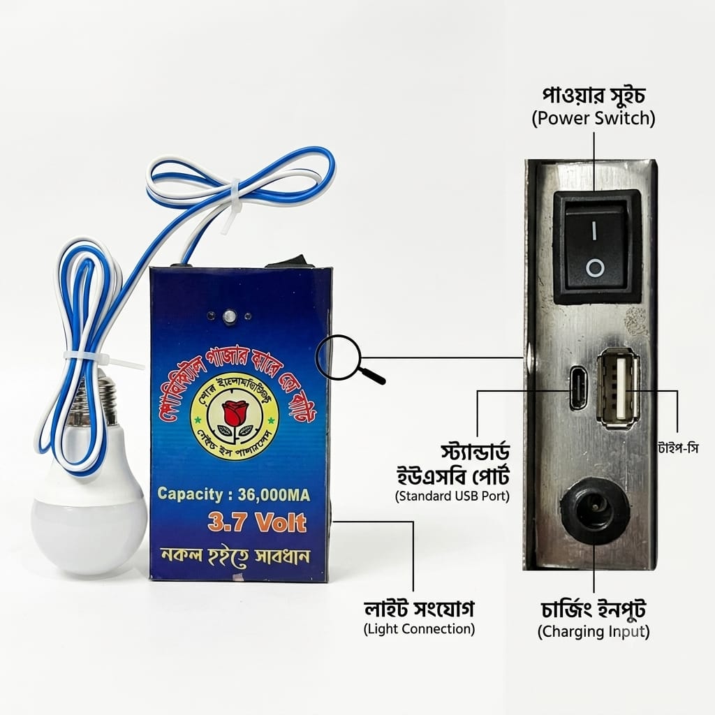 Mini Ips with light and Power Bank